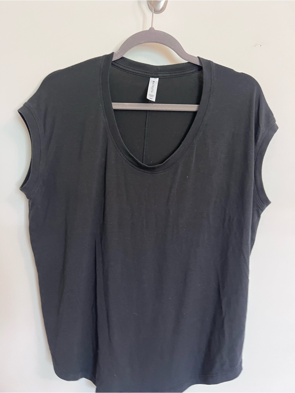 Athleta Black Scoop Neck Tank Top